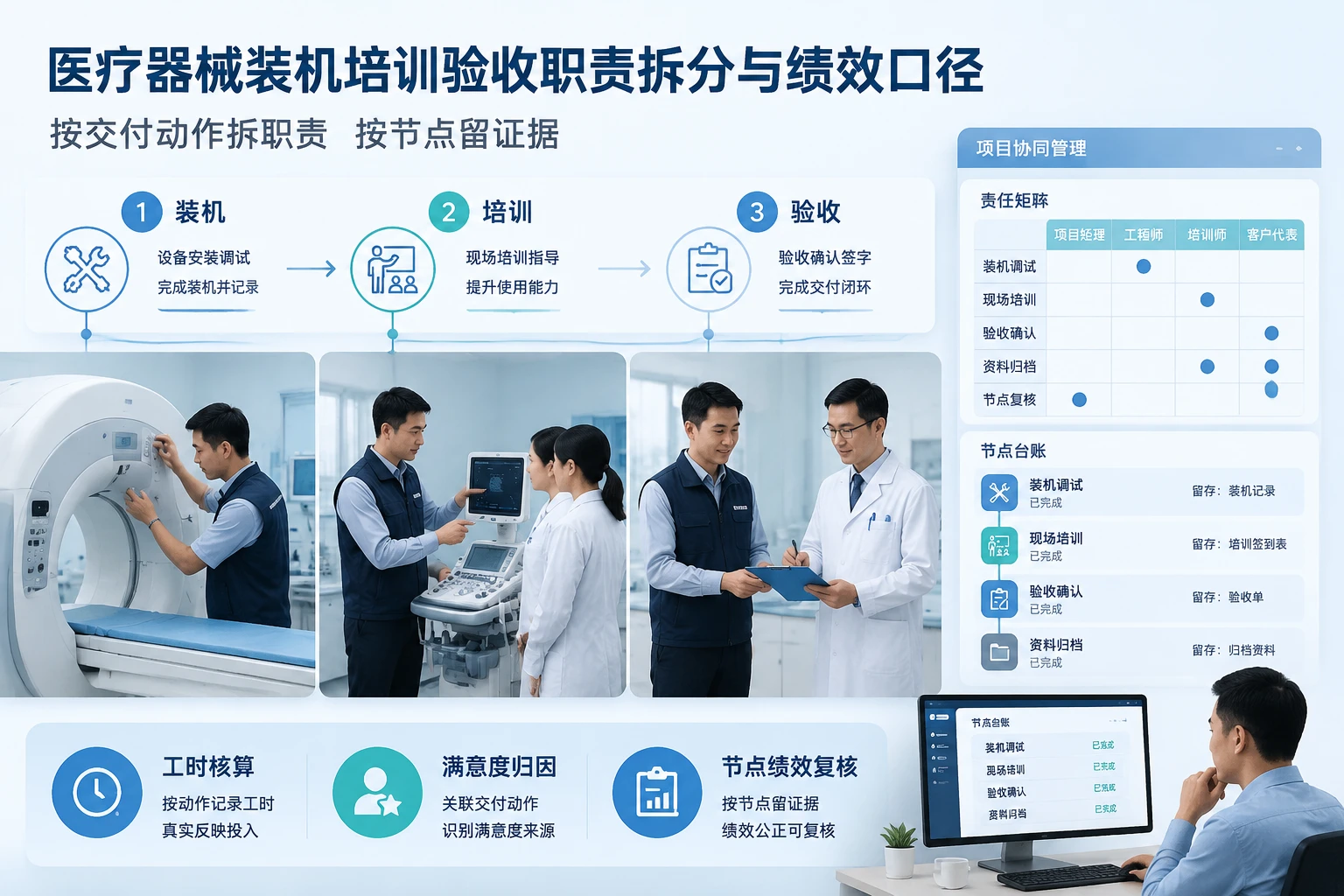医疗器械装机培训验收连续交付的职责拆分与绩效口径（2026年版）