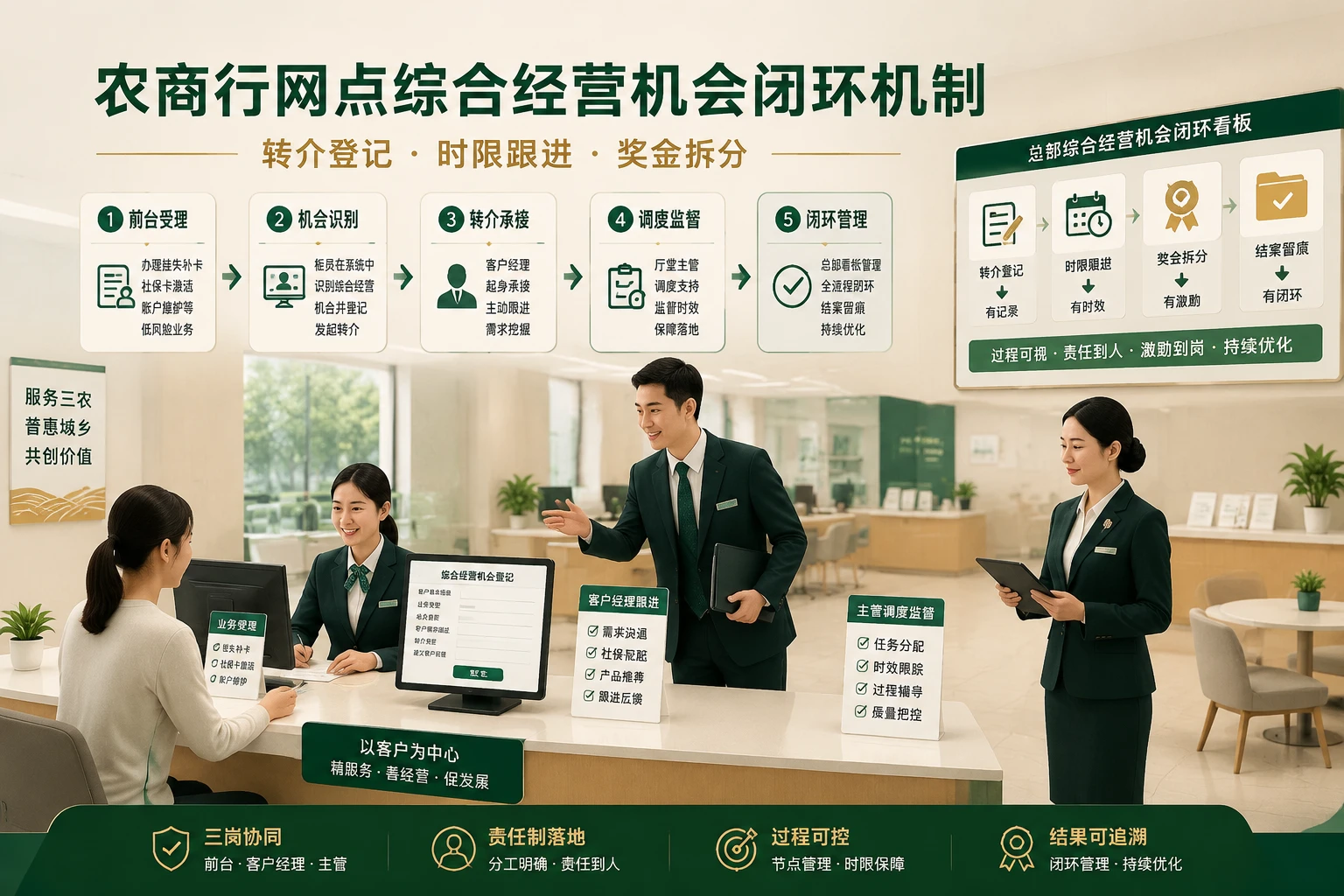 2026年农商行网点综合经营机会的转介登记、时限跟进与奖金拆分机制