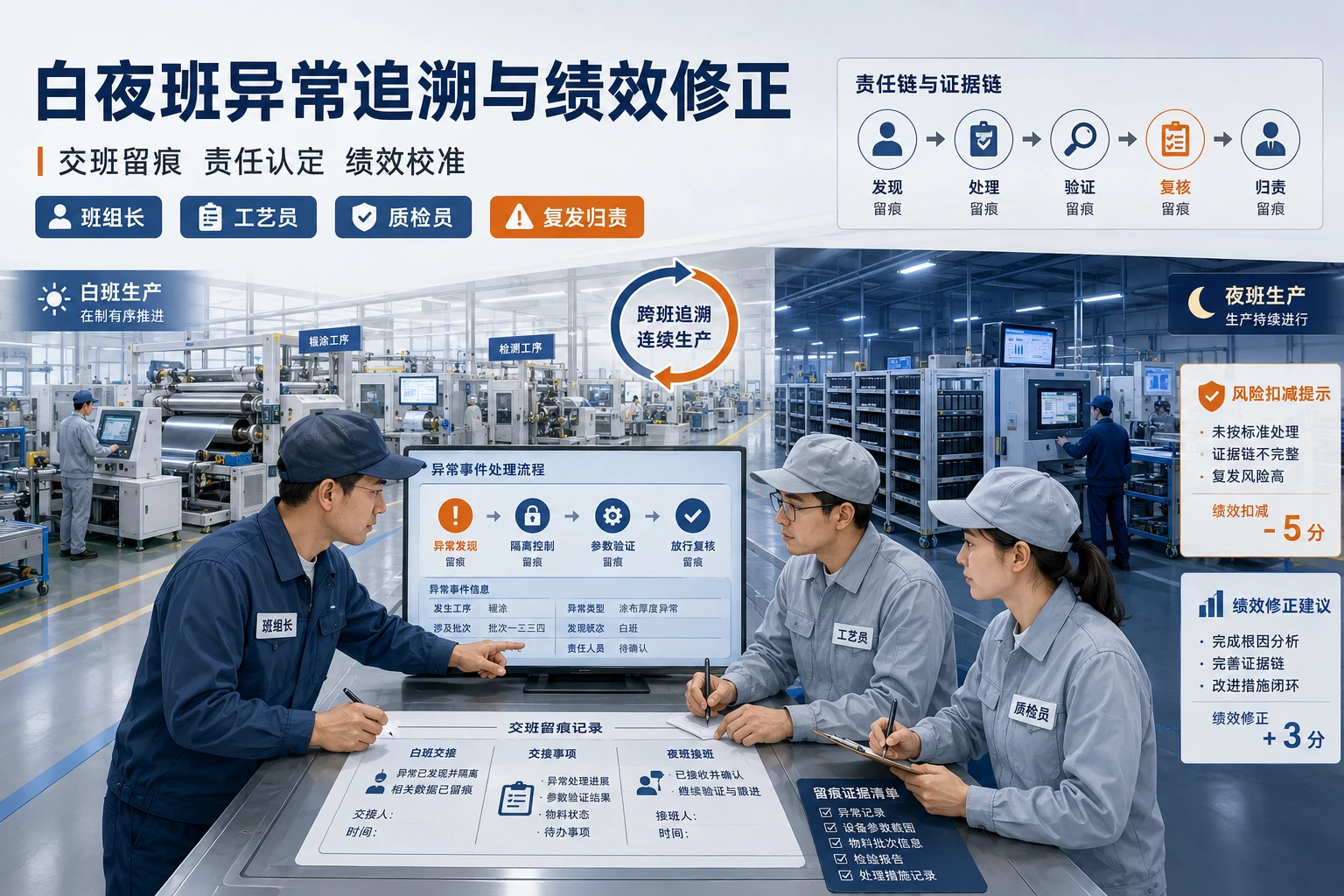 动力电池白夜班异常复发的交班追溯与绩效修正规则（2026年版）