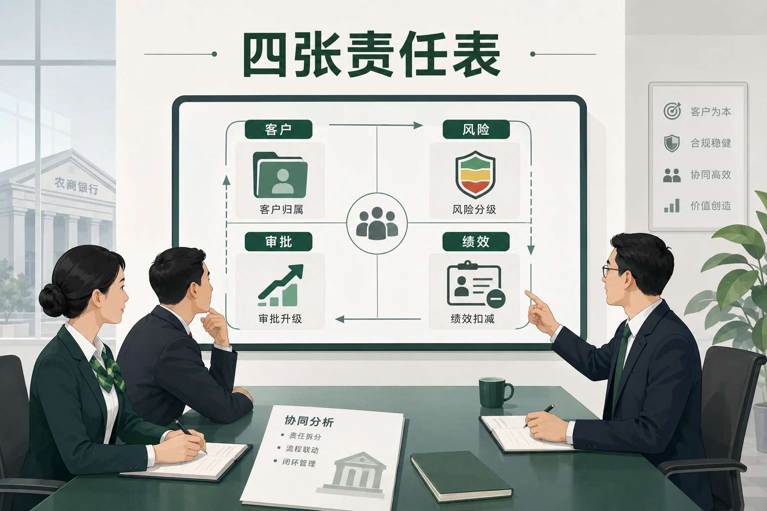 农商行贷后预警并发新增用款的责任校准机制