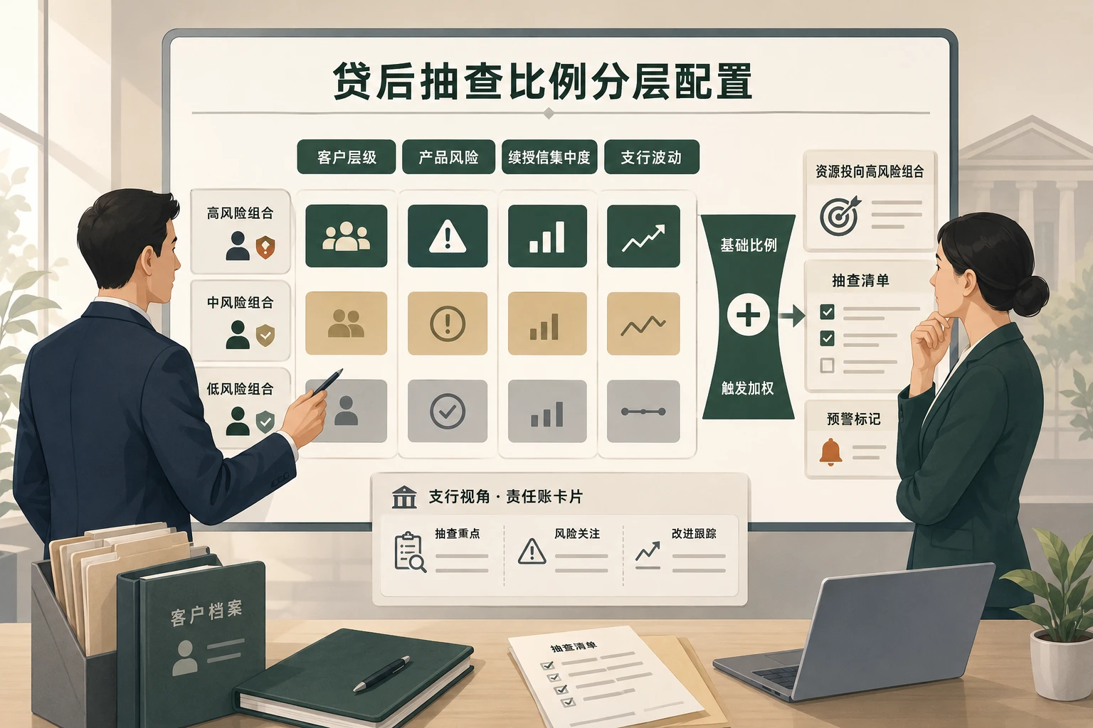 2026年农商行年末续授信高峰下贷后抽查与经营责任账设计