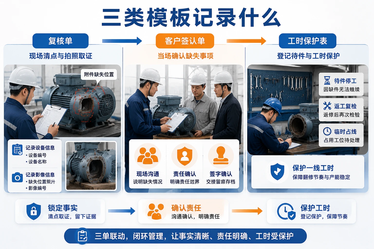 2026年退租返场附件缺失复核与客户签认三表模板