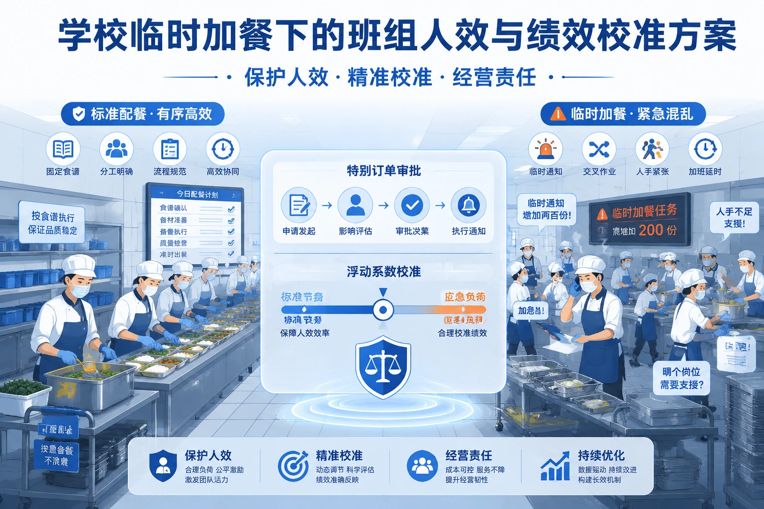 学校临时加餐场景下的备餐班组人效与绩效校准方案（2026年版）