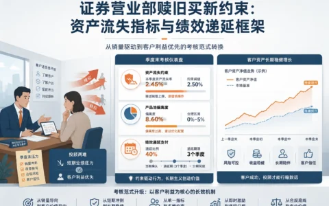 证券营业部赎旧买新约束：资产流失红线与绩效递延支付联动框架（2026年版）