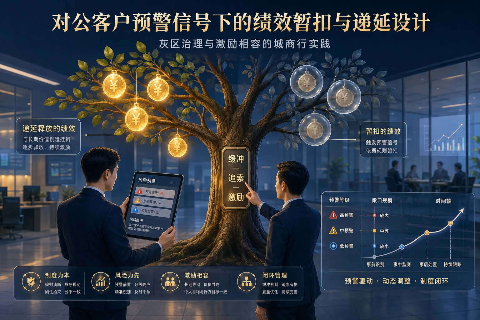 对公客户预警信号下的绩效暂扣与递延设计城商行实践）