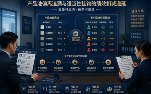 证券投顾产品池偏离追溯与适当性挂钩的绩效扣减递延体系（2026年版）
