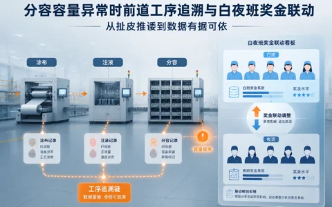 分容容量异常追溯实战：用数据链联动白夜班奖金扣减，终结扯皮
