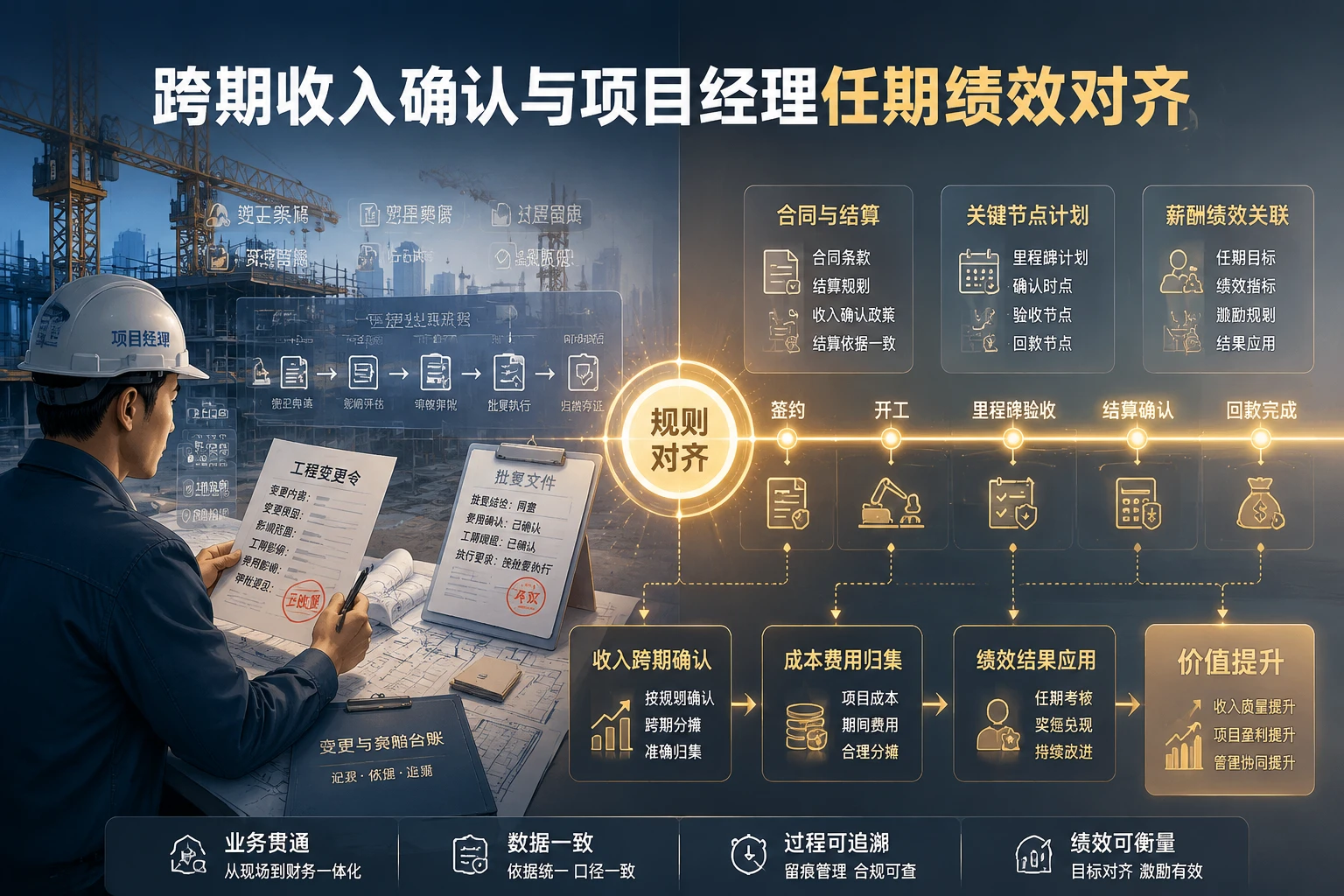 2026年工程变更索赔跨期确认与项目经理任期绩效对齐规则