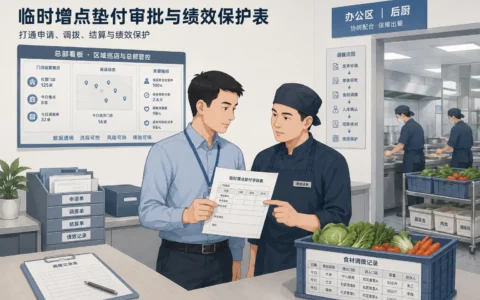 2026年团餐项目临时增点未签协议：项目经理垫付审批与绩效保护表（附执行流程）