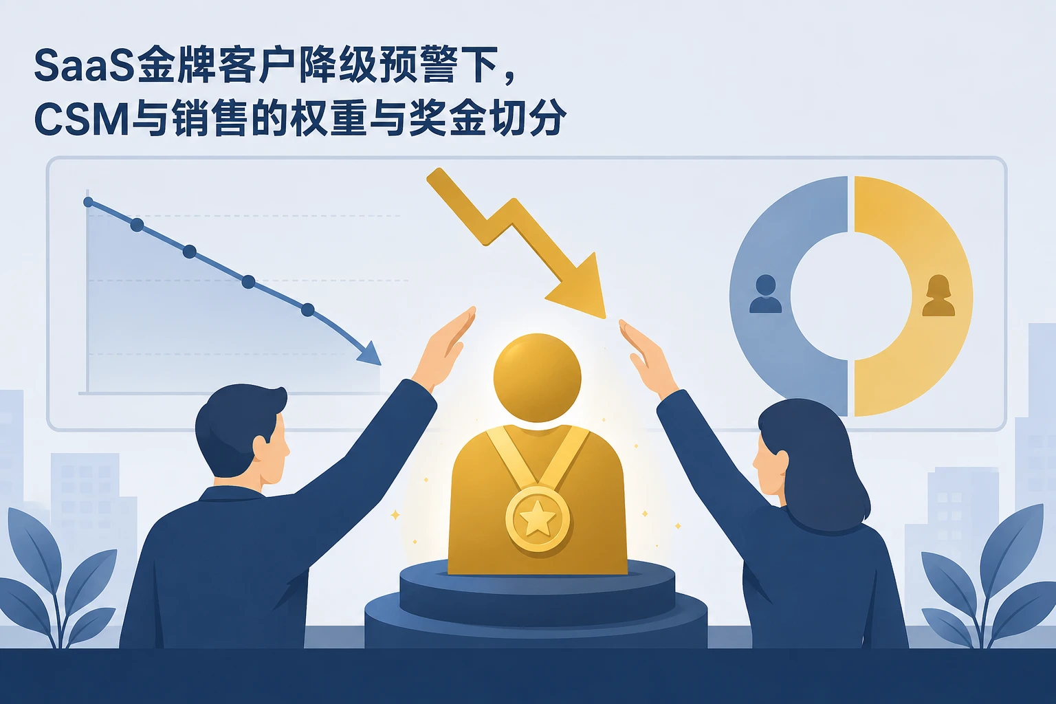 SaaS金牌客户降级预警下CSM与销售的权重与奖金切分规则(2026年版)