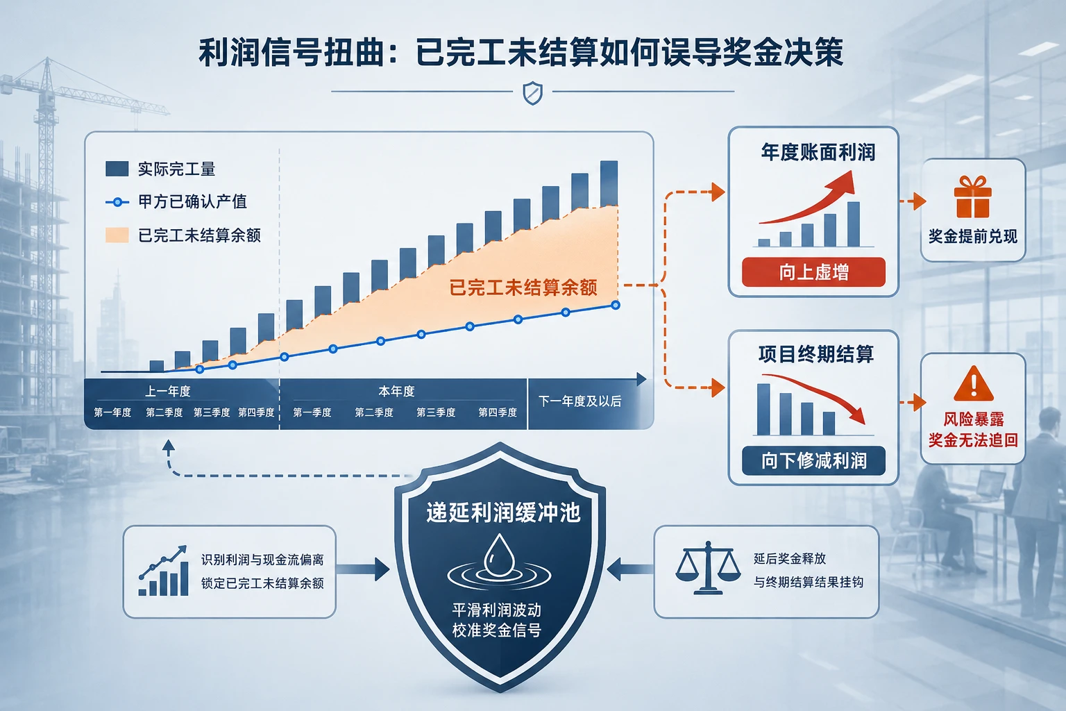 工程项目跨年利润考核与项目经理奖金递延设计