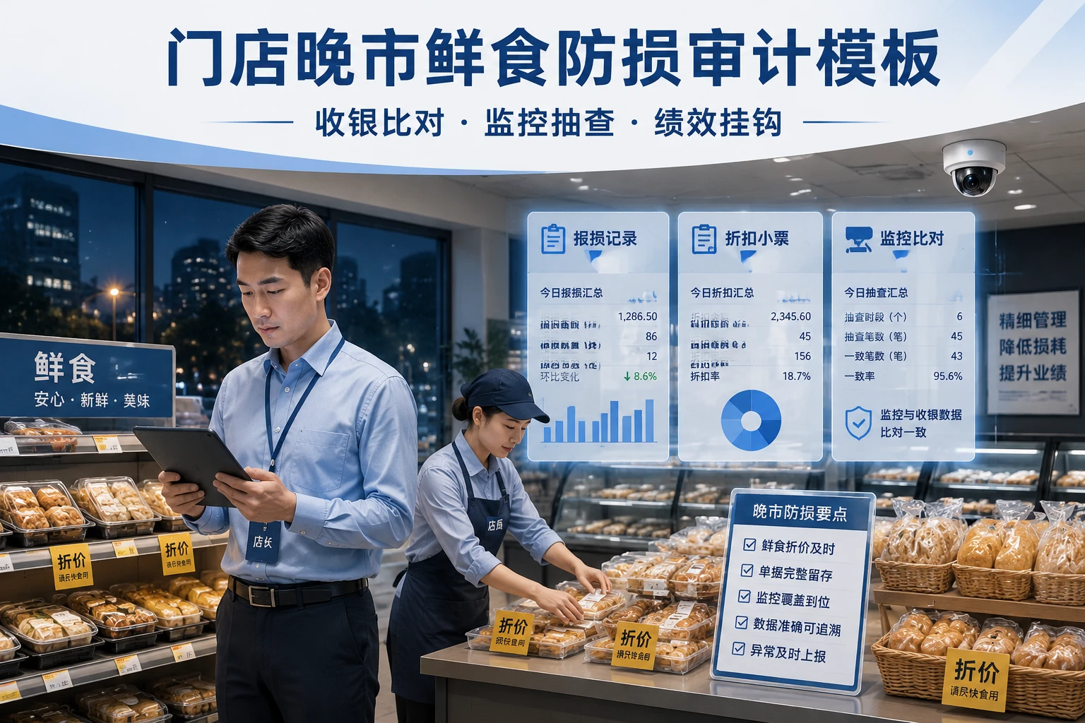 2026年门店晚市鲜食防损审计与店长绩效扣分模板