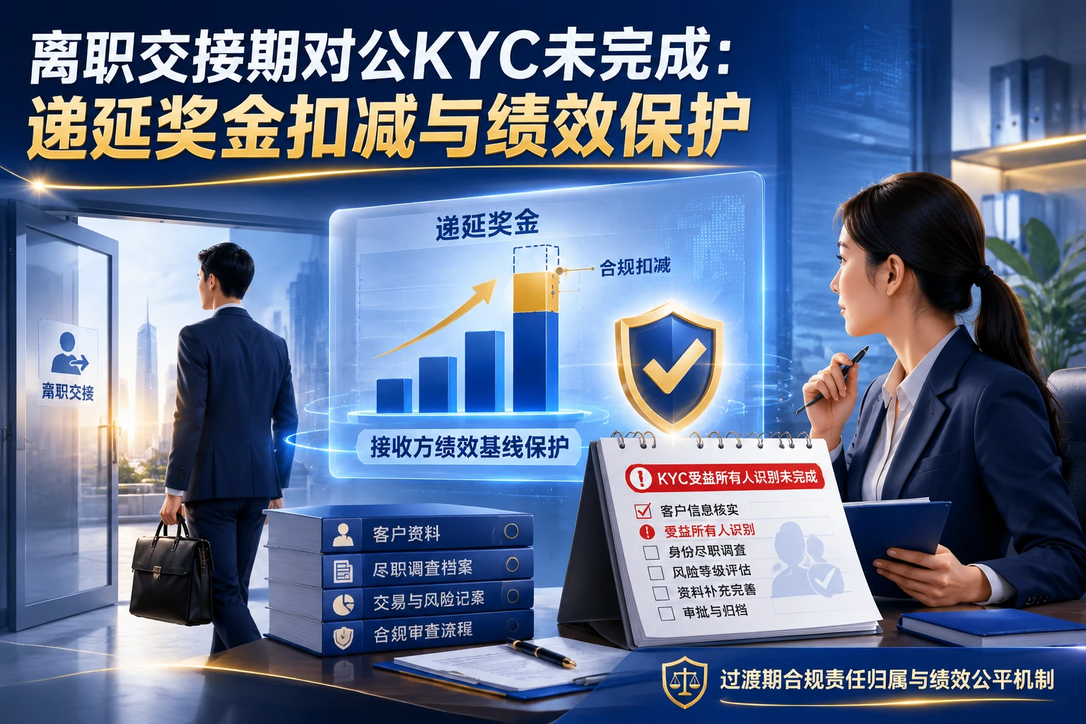 离职交接期对公客户KYC未完成：递延奖金扣减与接收方绩效保护设计（2026年版）