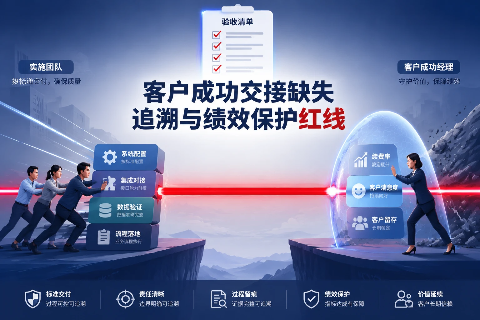 客户成功交接配置缺失追溯与CSM季度绩效保护红线