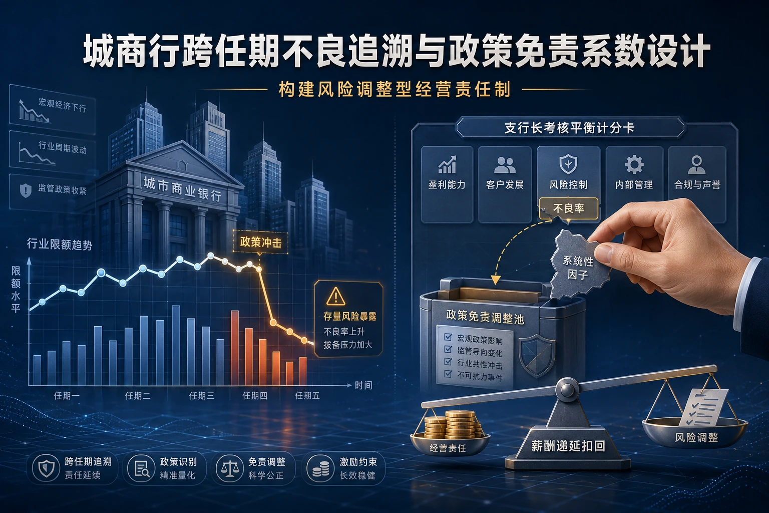 城商行支行长跨任期不良追溯与政策冲击免责系数设计(2026年版)