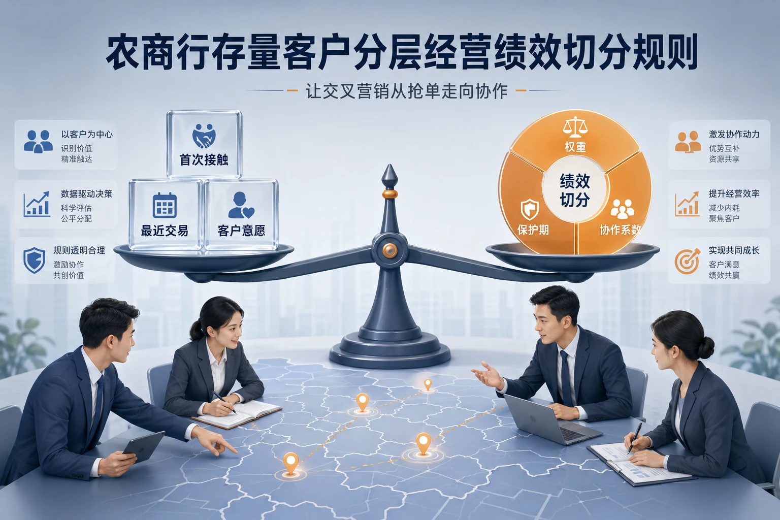 农商行存量客户分层经营绩效切分规则
