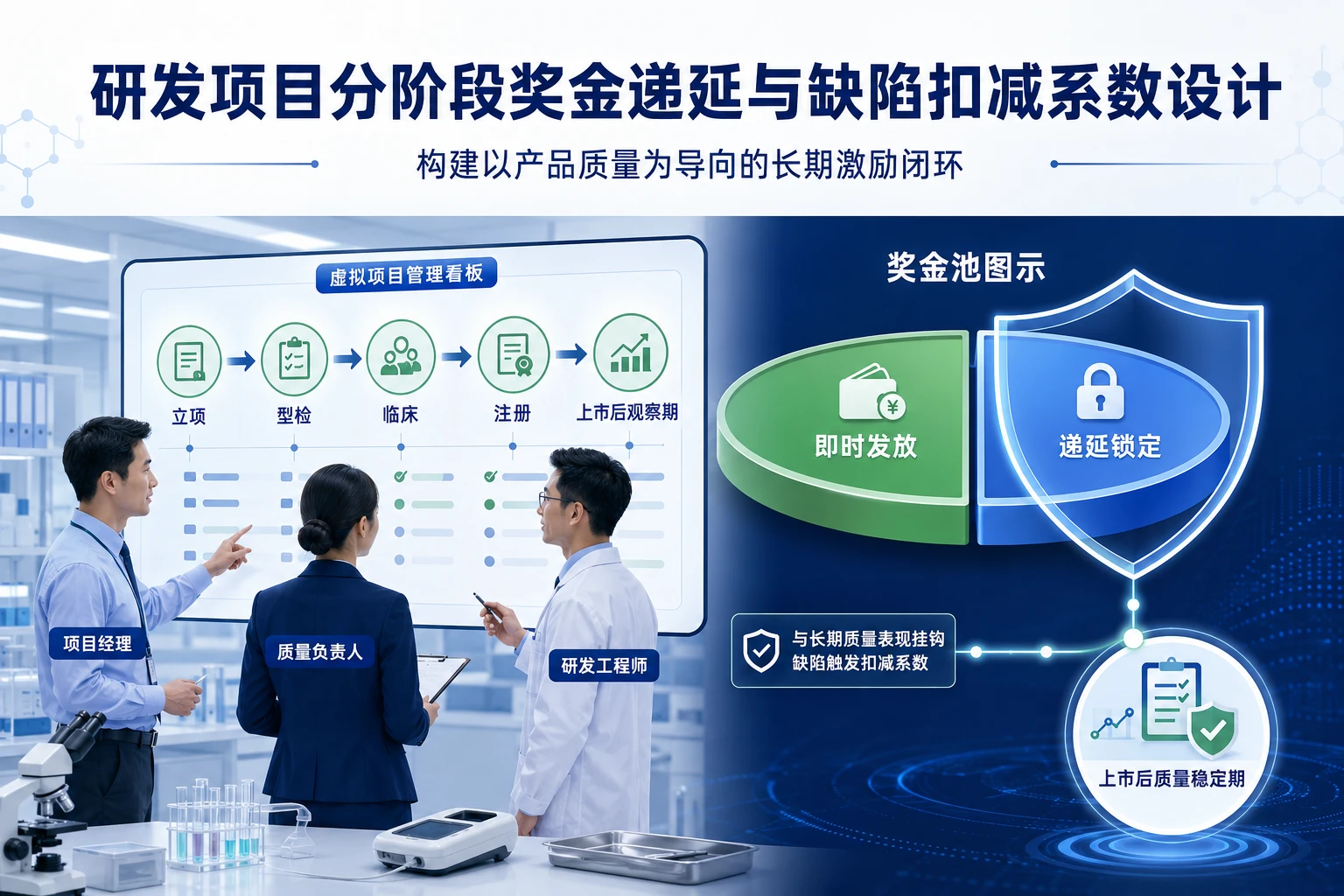 医疗器械研发项目分阶段奖金递延与缺陷扣减系数设计（2026年版）