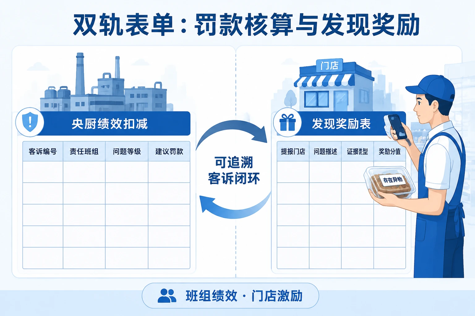 连锁团餐央厨客诉罚款与门店奖励闭环模板（2026年版）