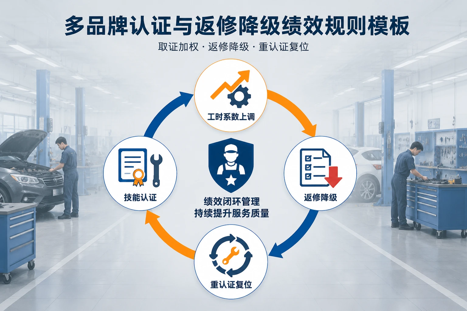 售后服务中心多品牌认证与返修降级绩效规则模板（2026年版）