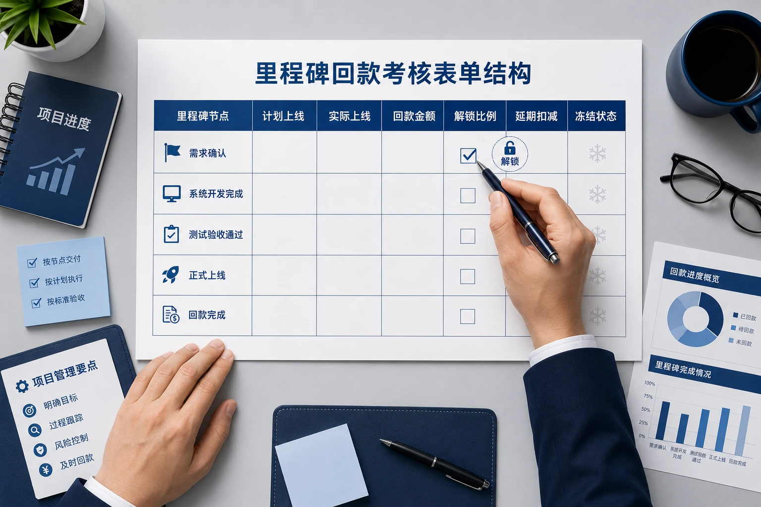 2026年SaaS实施交付项目里程碑回款与交付经理绩效解锁表