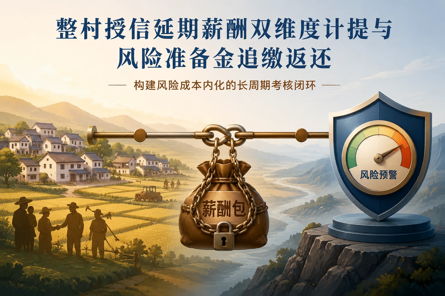 整村授信客户经理延期薪酬双维度计提与风险准备金追缴返还设计（2026年版）