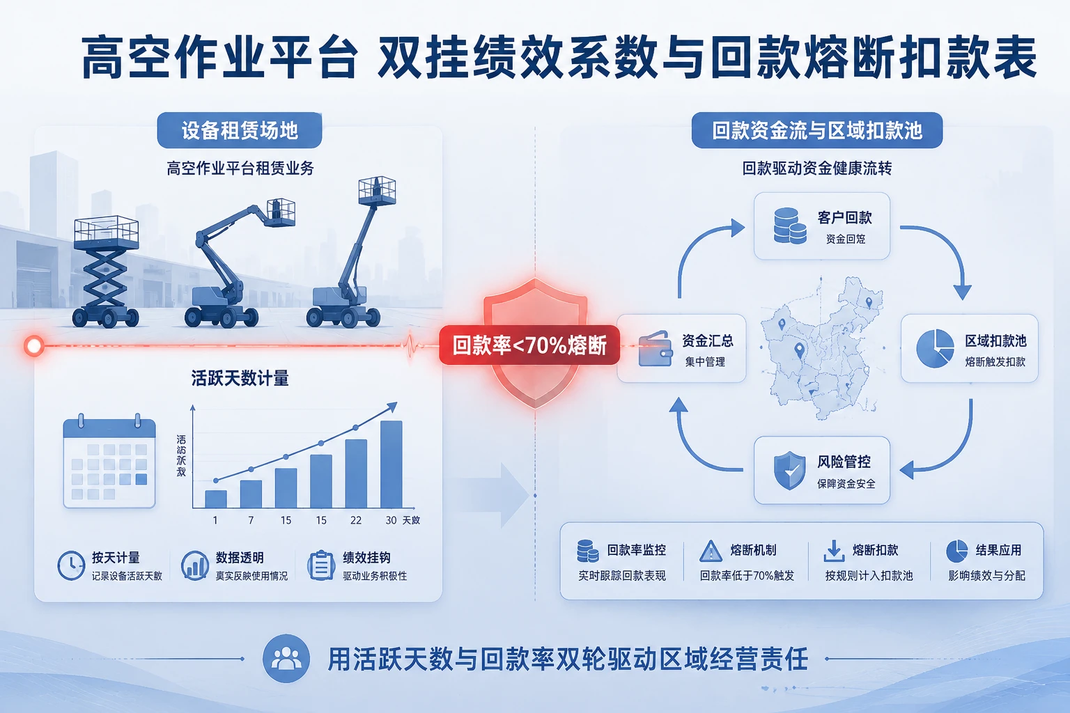 高空作业平台区域经理双挂绩效系数与回款熔断扣款表（2026年版）