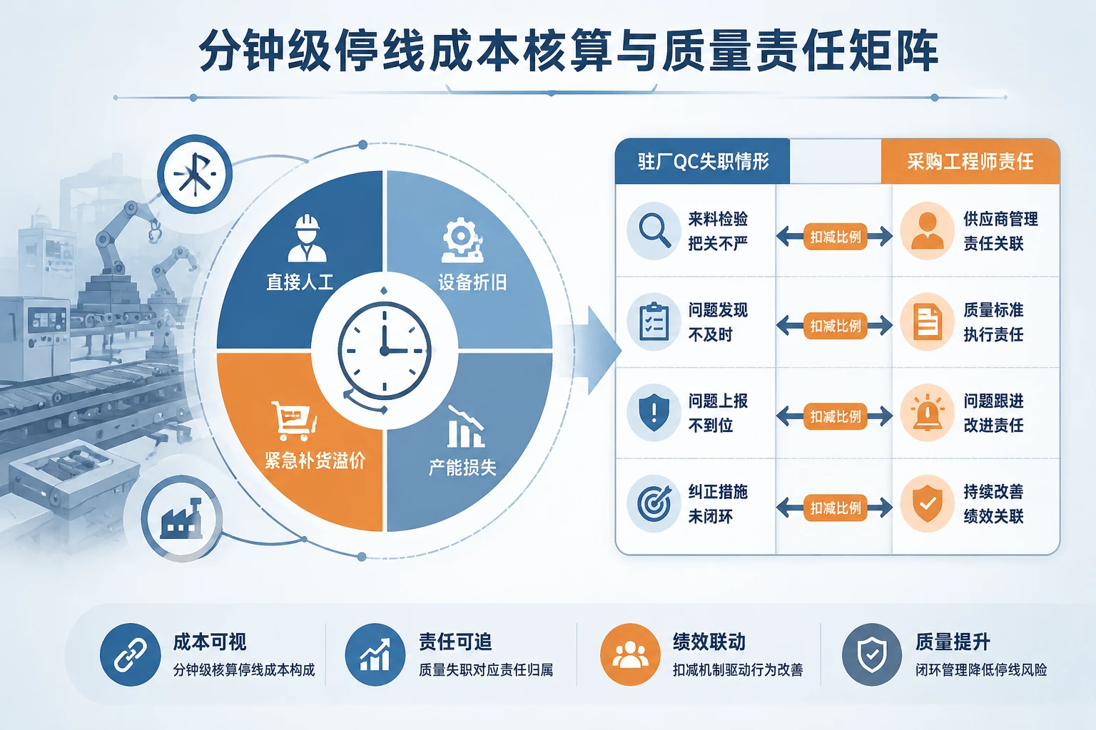 外协来料不良停线分钟计损与绩效追溯规则