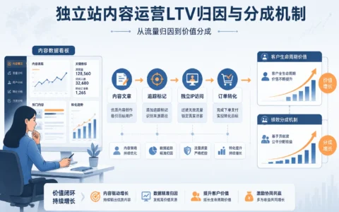 2026年跨境电商独立站内容运营的LTV归因考核与绩效分成体系