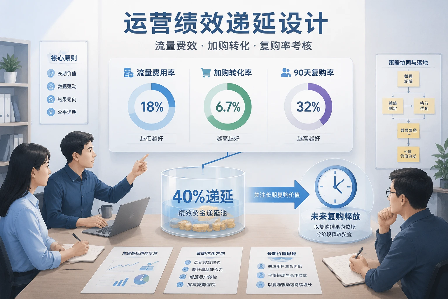 2026年独立站运营绩效递延设计：流量费效、加购转化与复购率考核