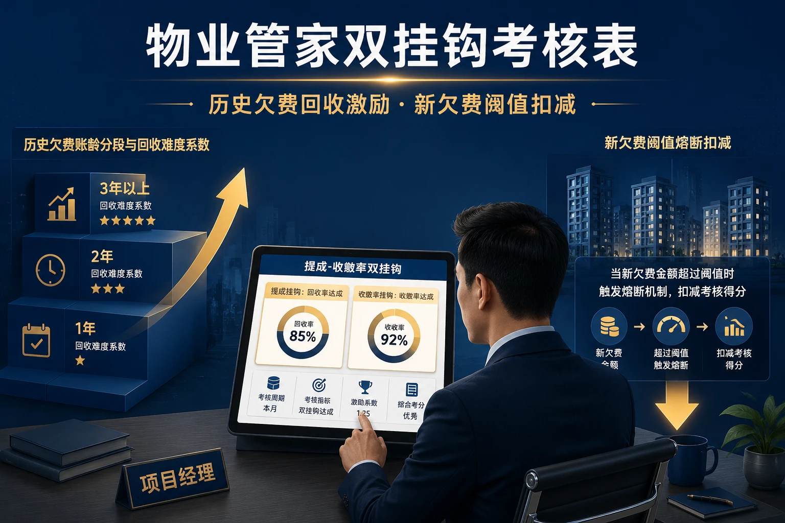 2026年物业管家多种经营提成与物业费收缴双挂钩考核表