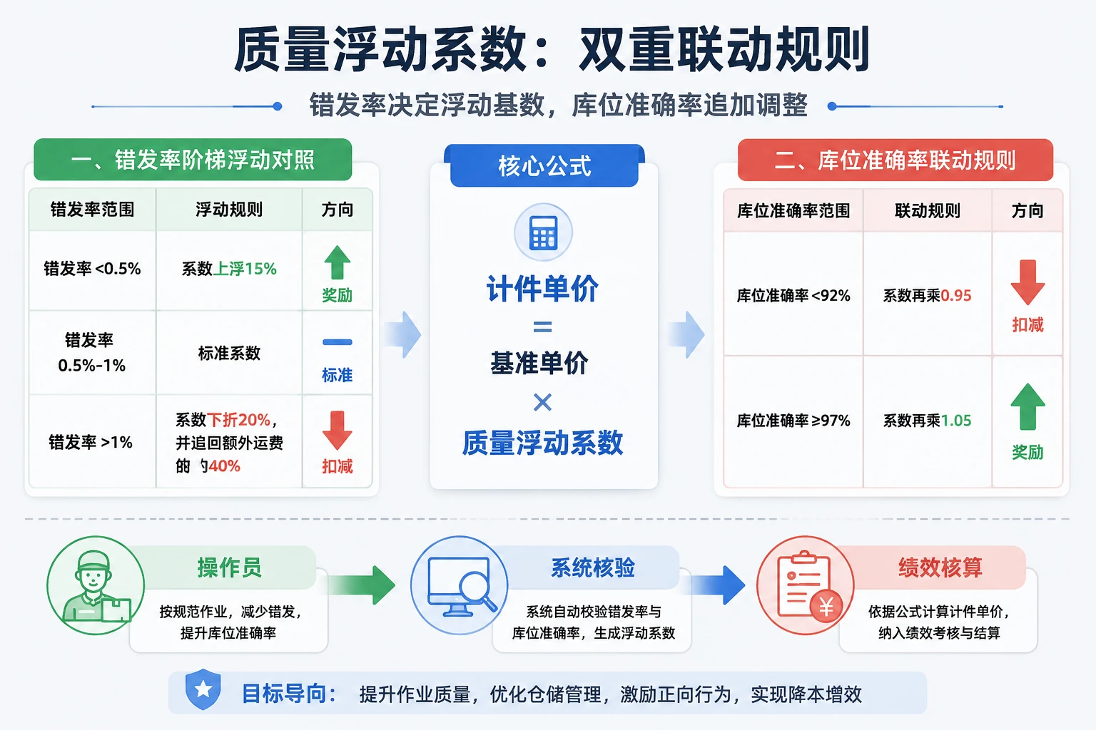 海外仓拣货错发率与库位准确率联动计件绩效表单(2026年版)