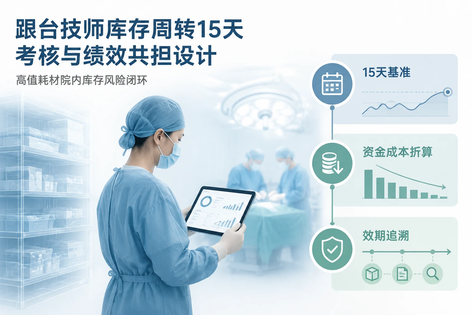 高值耗材跟台技师院内库存周转15天考核与追溯扣款绩效设计