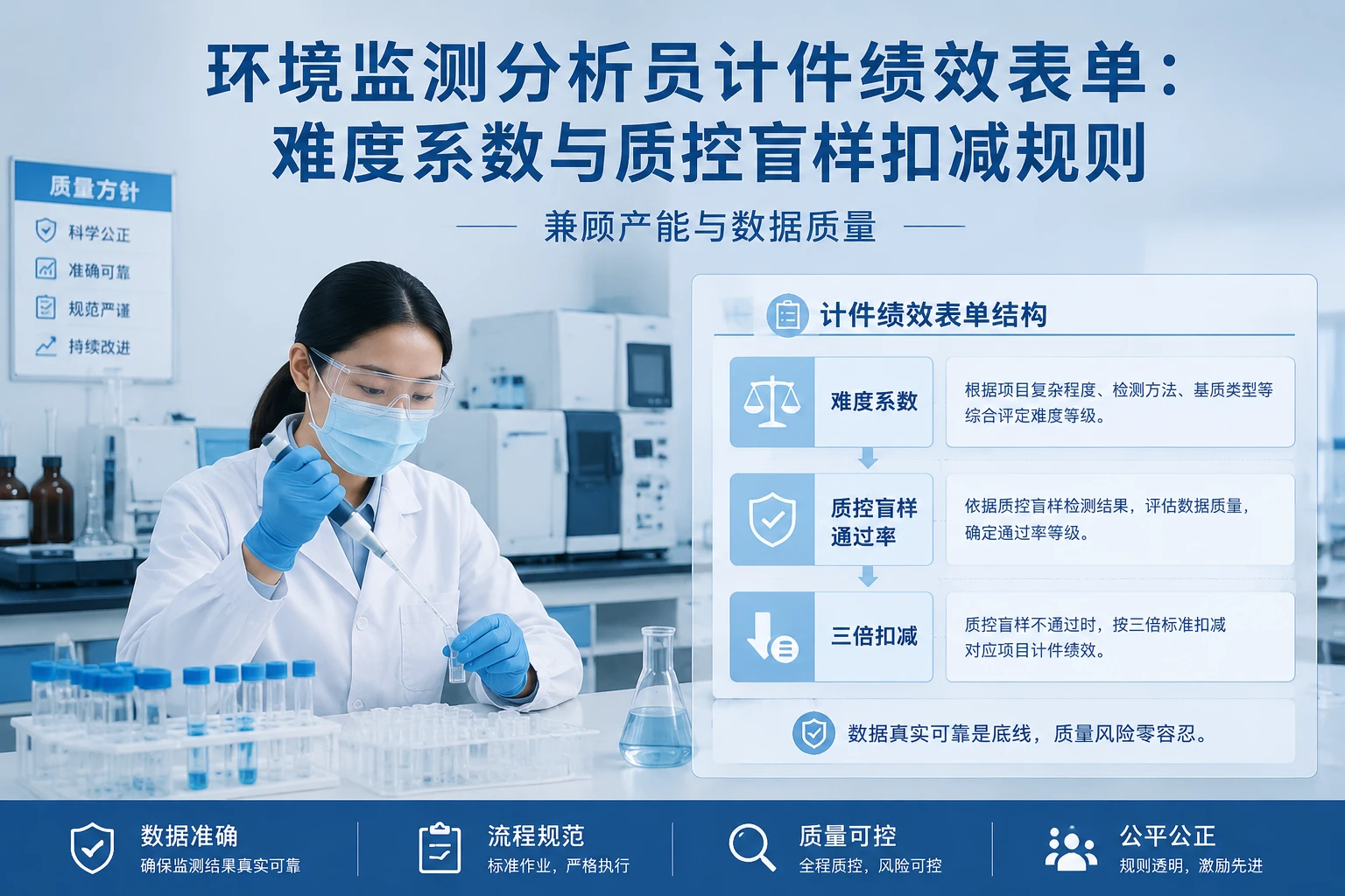 第三方环境监测分析员计件绩效表单:难度系数与质控盲样扣减规则(2026年版)