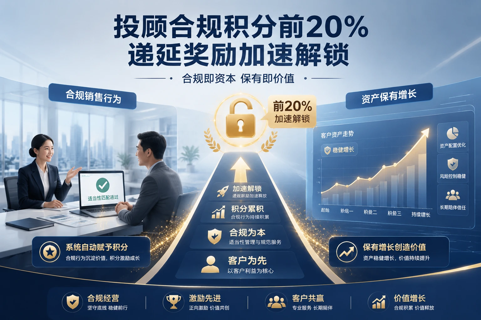 投顾合规积分前20%递延奖励加速解锁机制