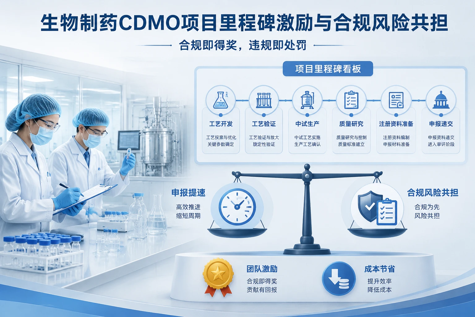 2026年生物制药CDMO项目里程碑激励与合规风险共担规则