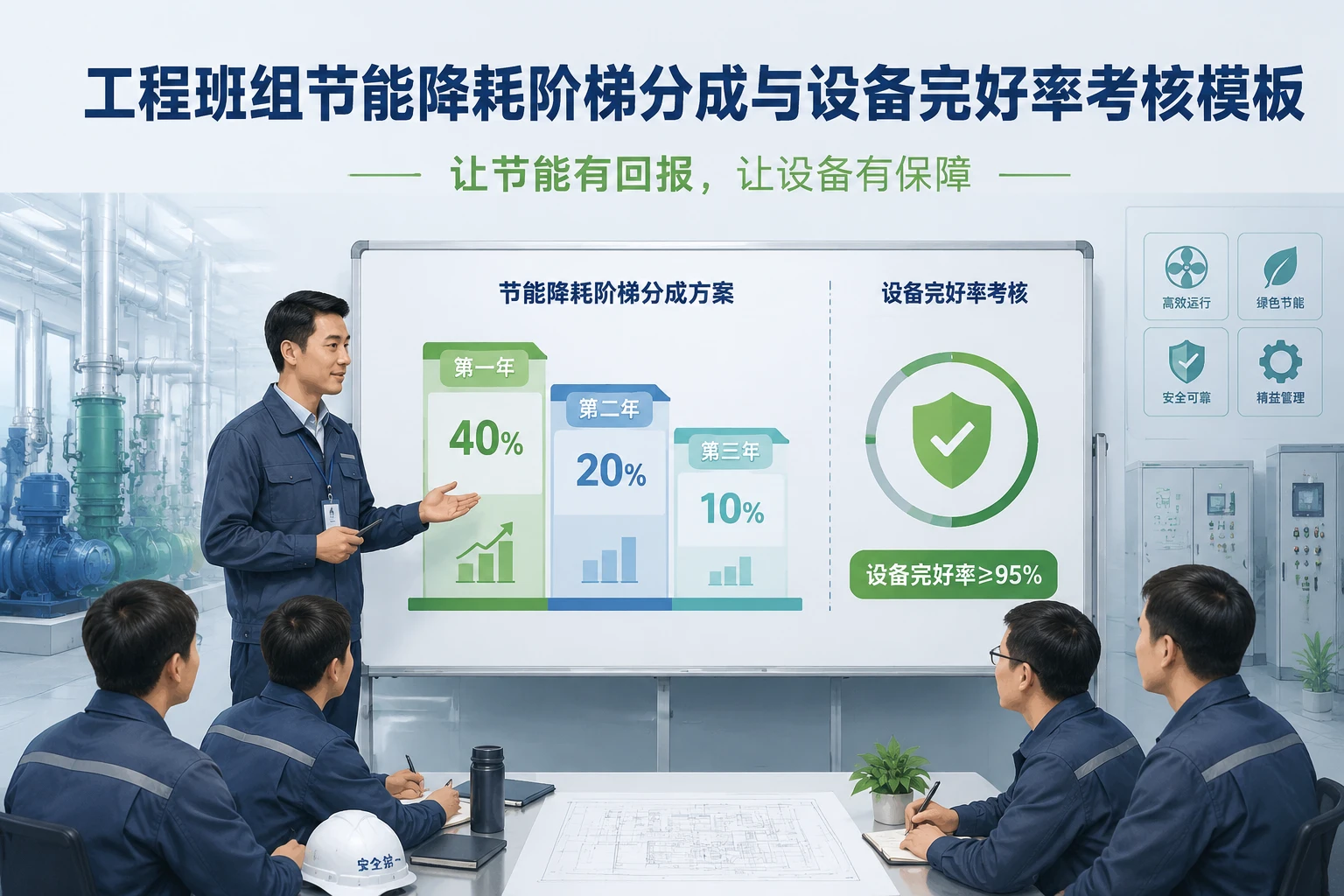 2026年工程班组节能降耗阶梯分成与设备完好率考核模板