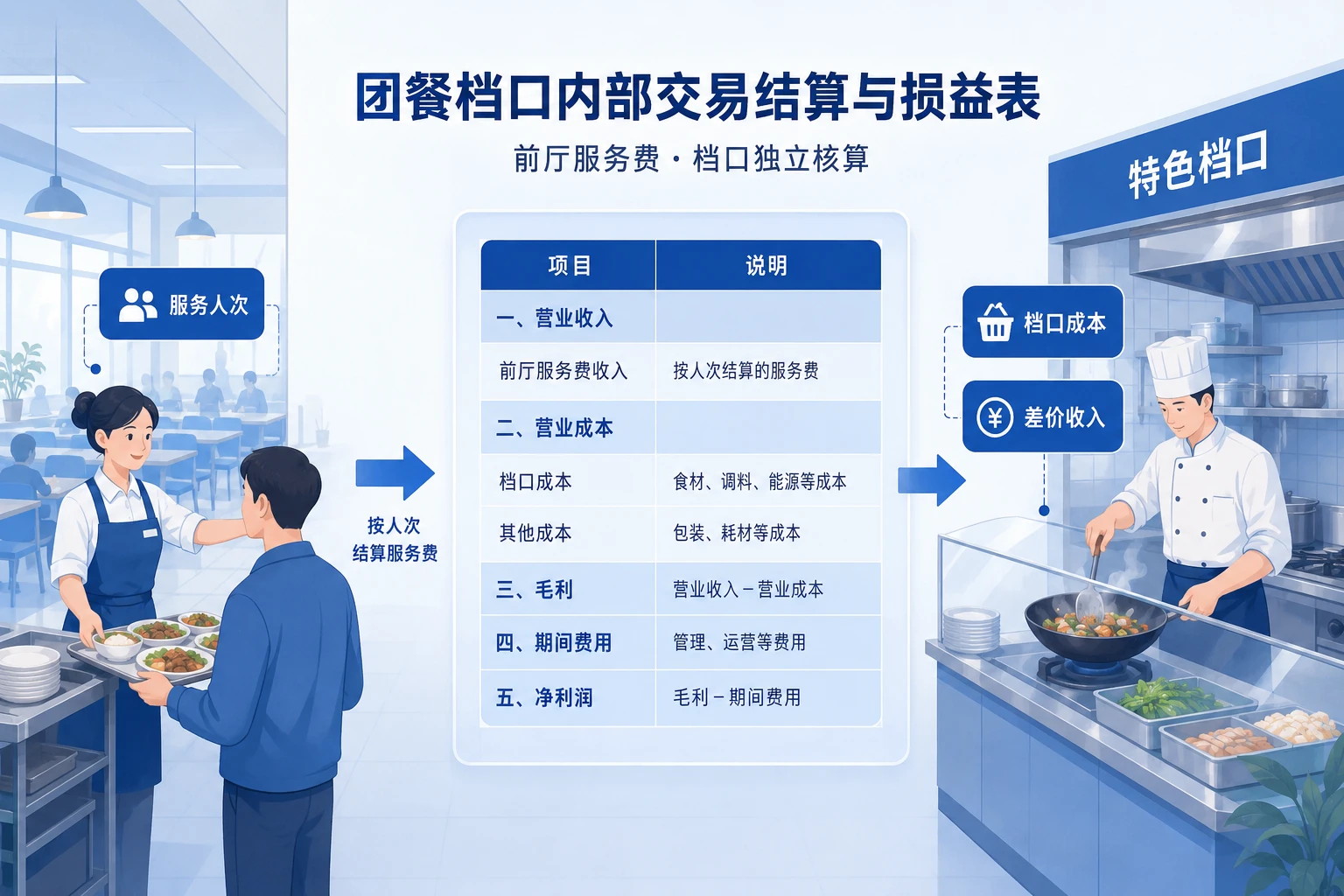 团餐档口内部交易结算价与损益表模板（2026年版）