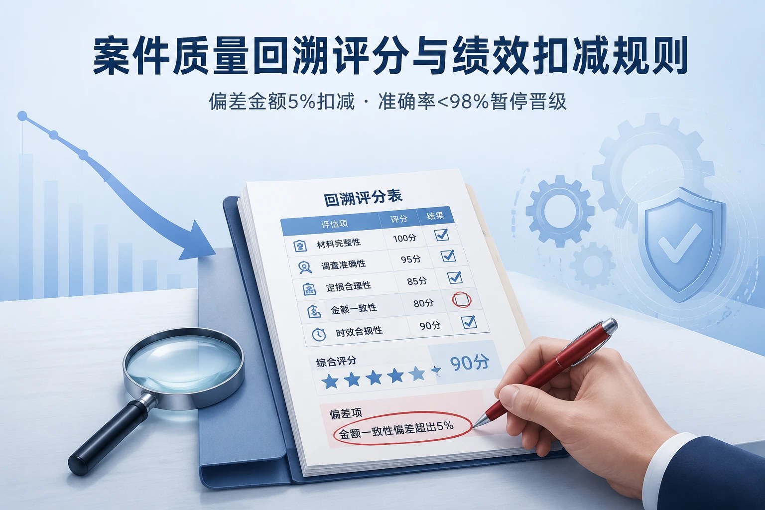 2026年理赔调查案件质量回溯评分与绩效扣减规则