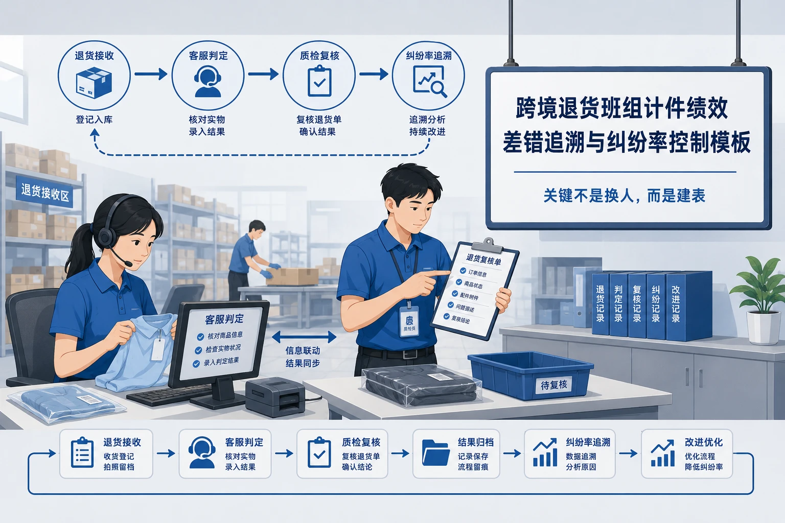 跨境退货班组计件绩效差错追溯与纠纷率控制模板(2026年版)