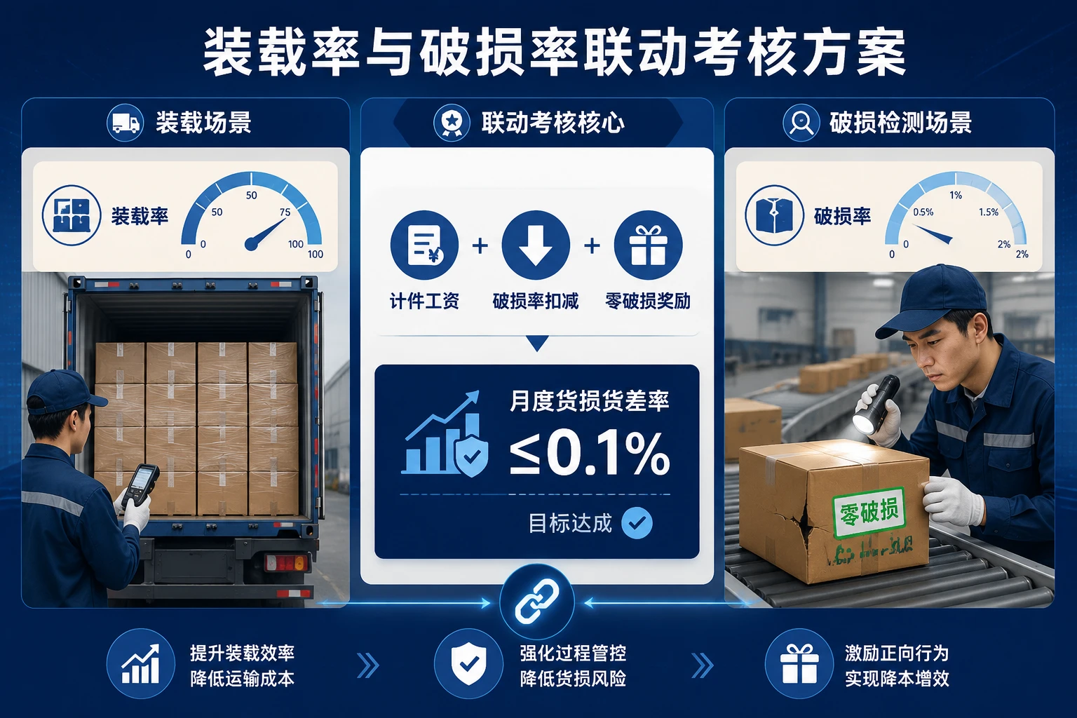快运班线司机与装卸班组装载率与破损率联动考核表（2026年版）