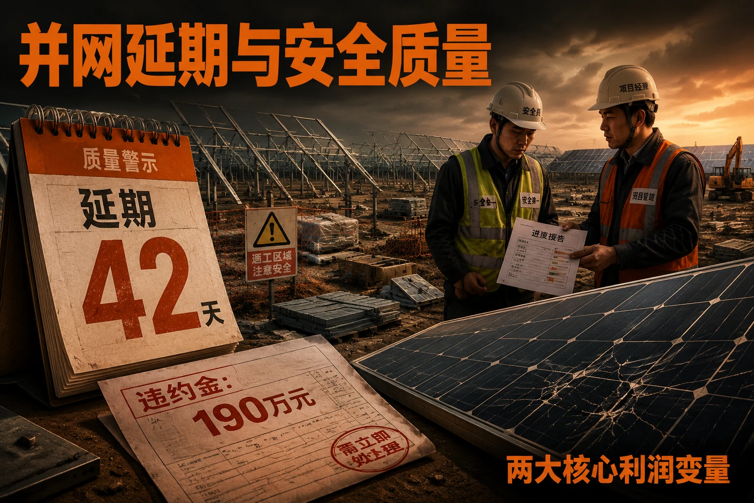 光伏EPC项目经理递延绩效设计:PR值挂钩规则与里程碑扣罚框架