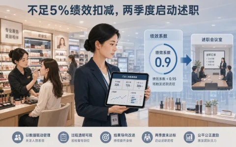 美妆集合店区域督导考核方案：人效增长硬挂钩，绩效系数递延与述职触发