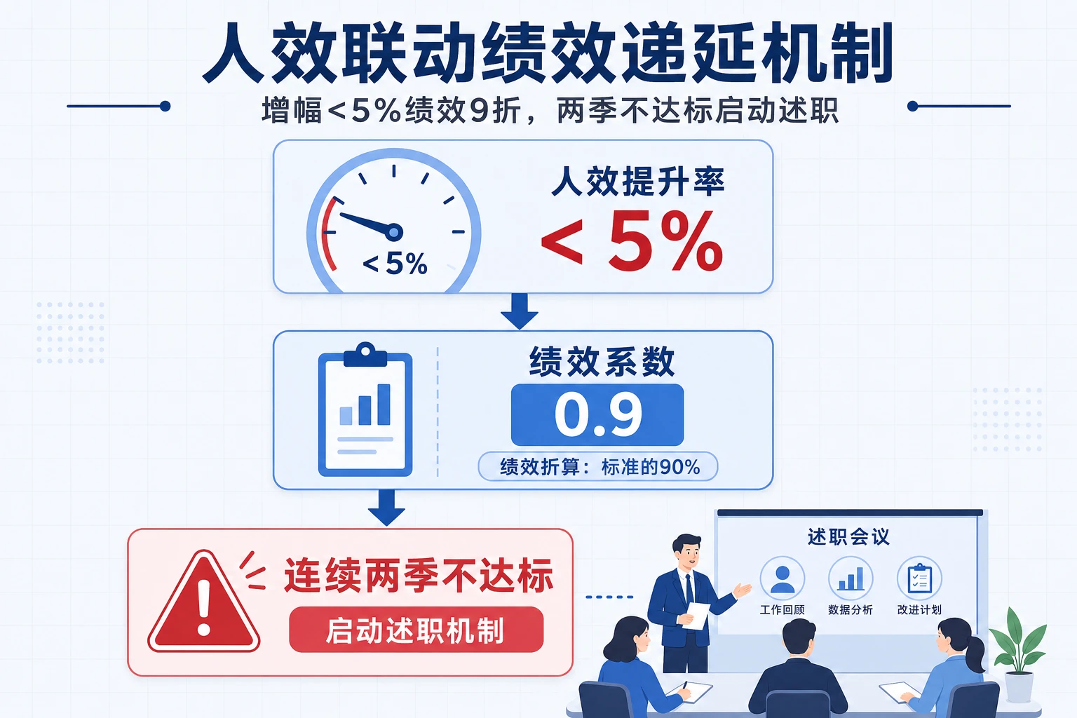美妆集合店督导人效考核：不足5%绩效扣减，两季度启动述职