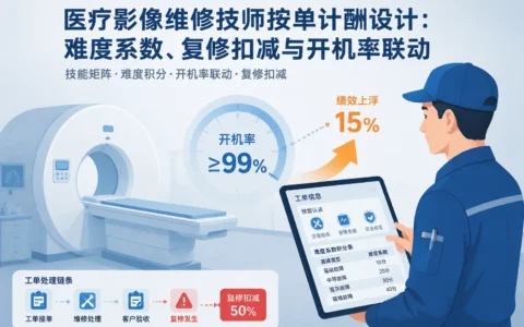 2026年医疗影像维修按单计酬体系拆解：技能矩阵、难度系数与开机率联动设计