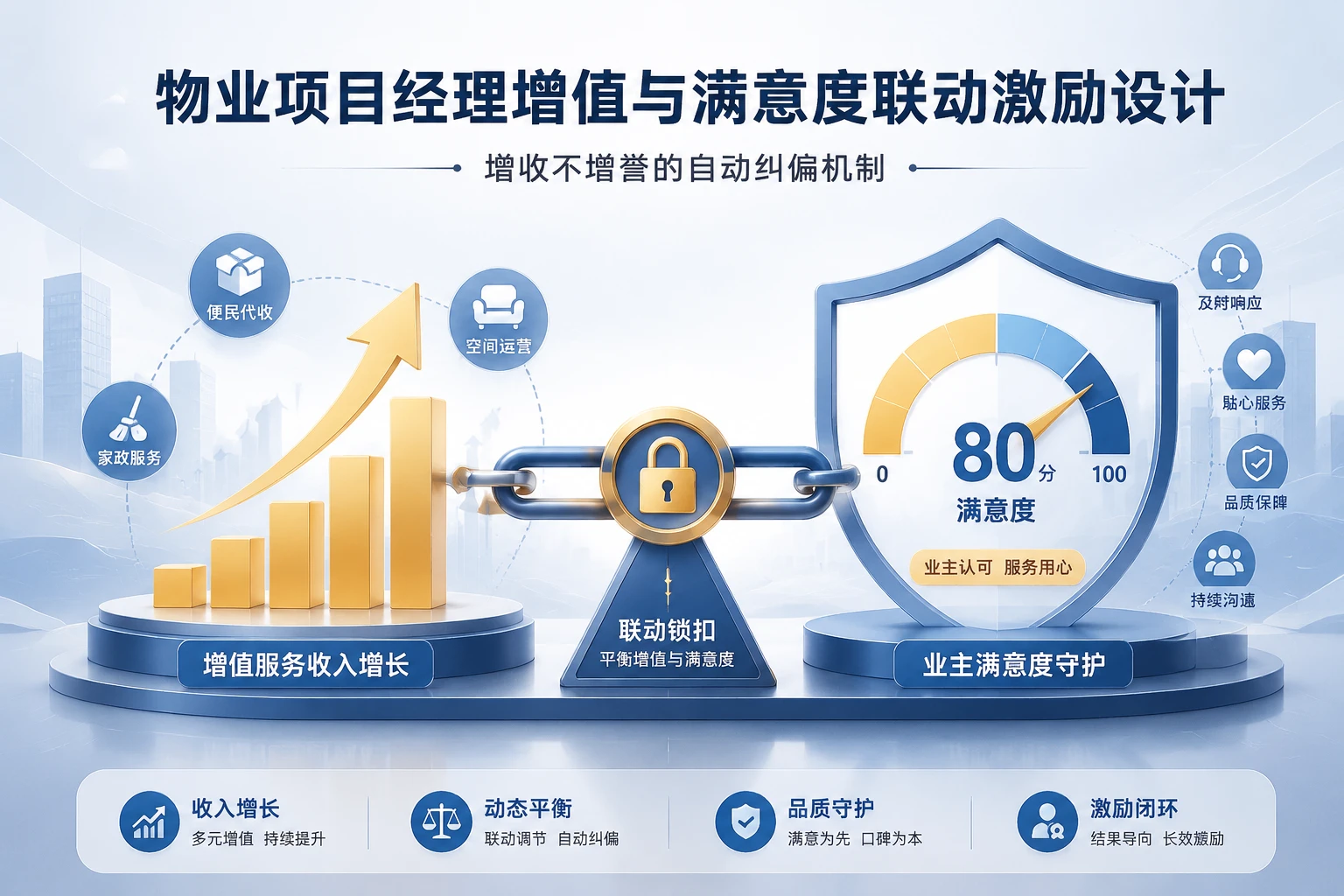 2026年物业项目经理增值服务收入与满意度联动激励设计