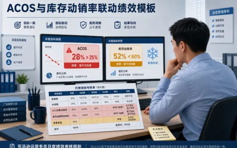 亚马逊运营专员ACOS与库存动销率联动绩效模板（含扣减公式与填写指南）（2026年版）