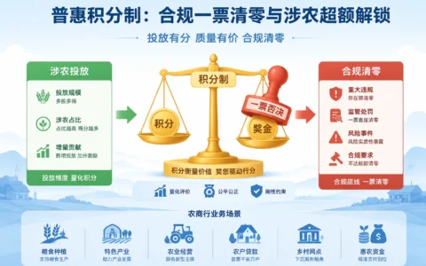 2026年农商行客户经理普惠贷款积分制：合规一票清零与涉农超额激励实操方案
