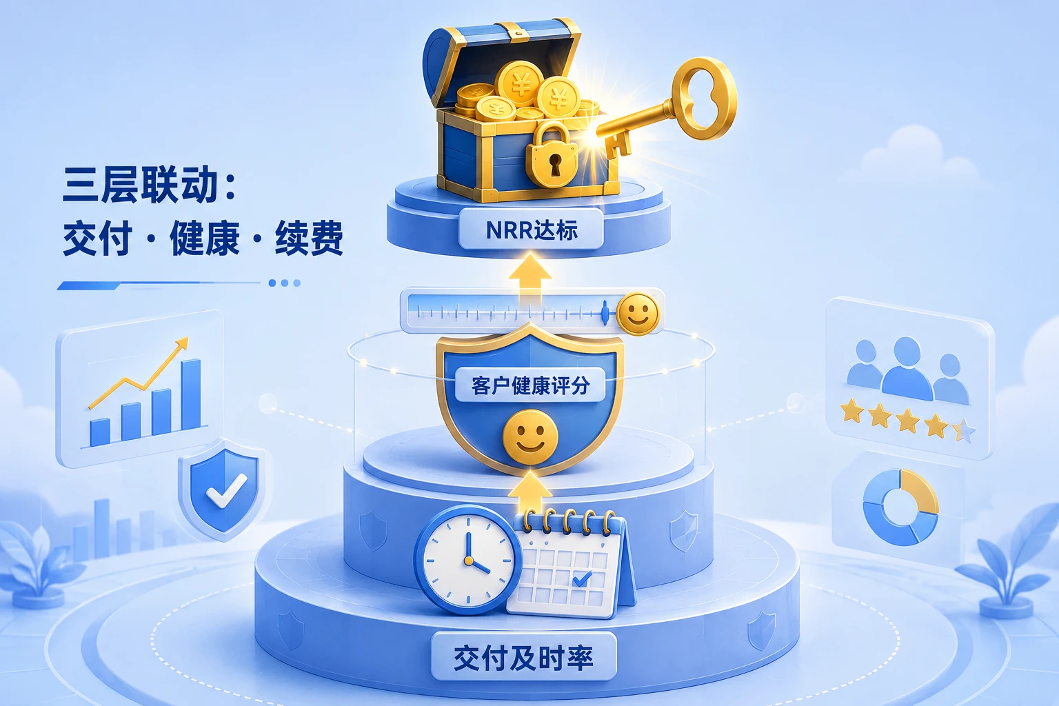 2026年SaaS交付健康评分联考:延迟超10天冻结奖,NRR达标解锁超额分享