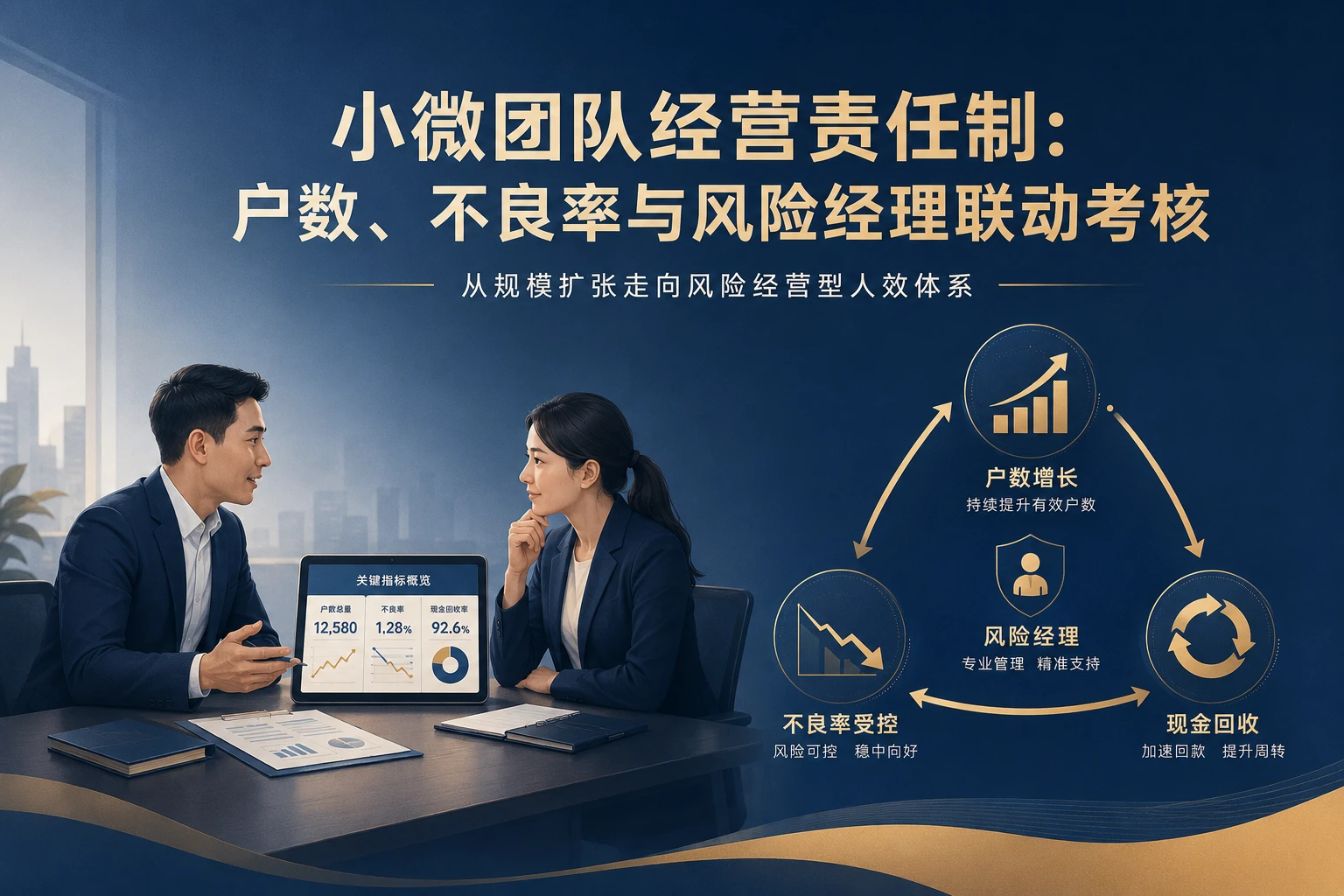 2026年城商行小微团队经营责任制：户数、不良率与风险经理联动考核