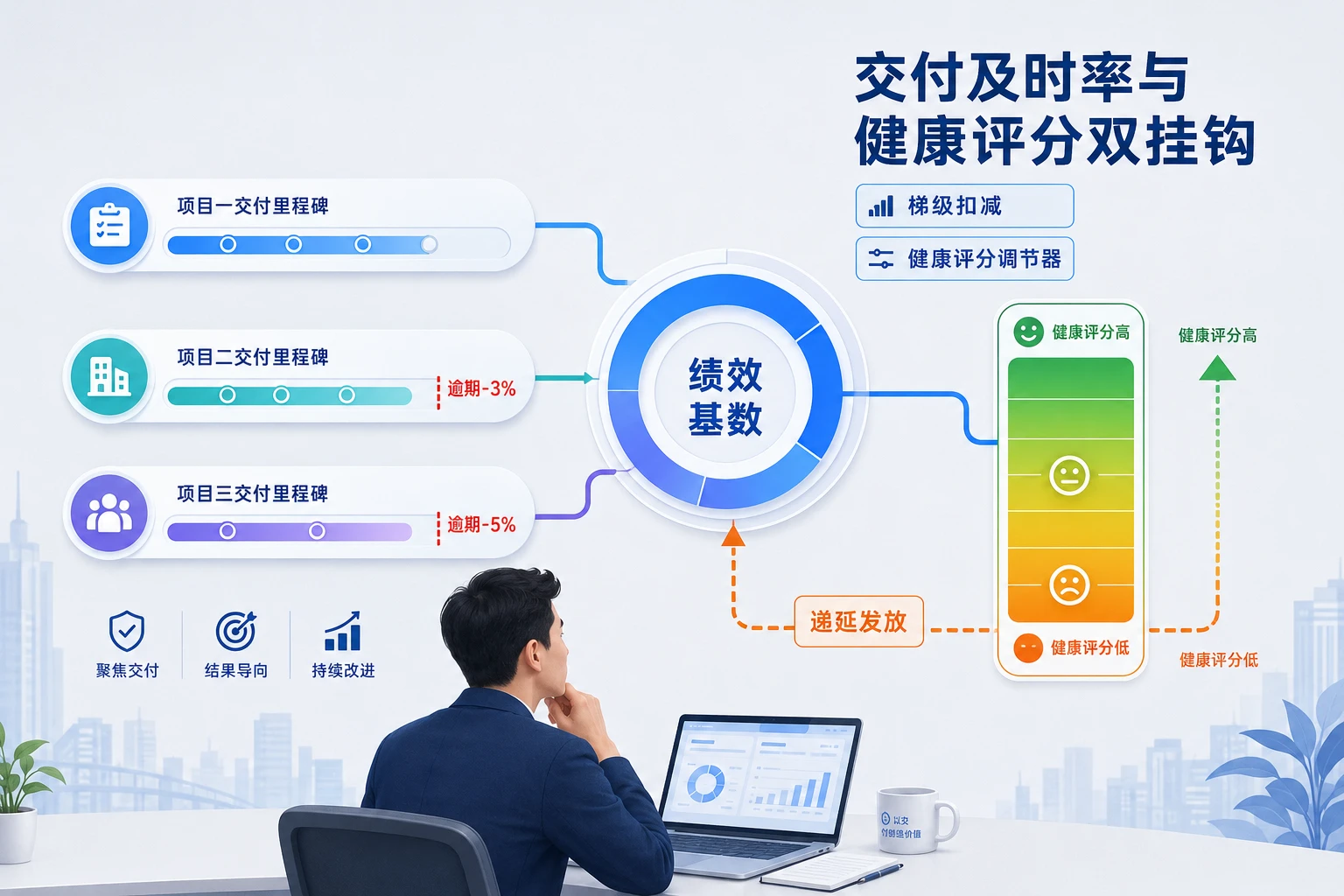 2026年SaaS交付与续约联动考核：健康评分、续费率红线与增购激励